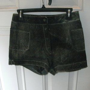 Vintage Hippie Boho Festival Suede Shorts by Irving Posluns made in Canada sz 10